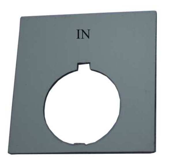 Legend Plate, In, Black