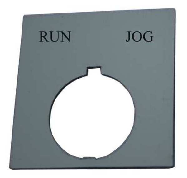 Legend Plate, Square, Run Jog, Black