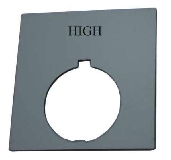 Legend Plate, Square, High, Black