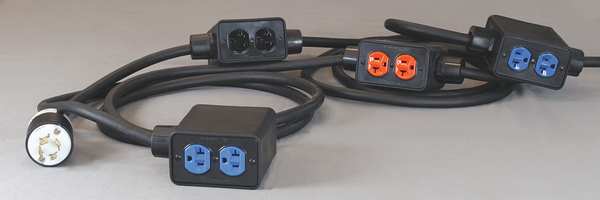 60 ft. 12/4 8-Outlet Dead End Power Stringer SOOW