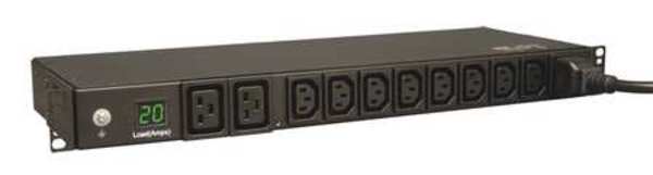 PDU, 20A, 10 Outlet, 12 ft, Black