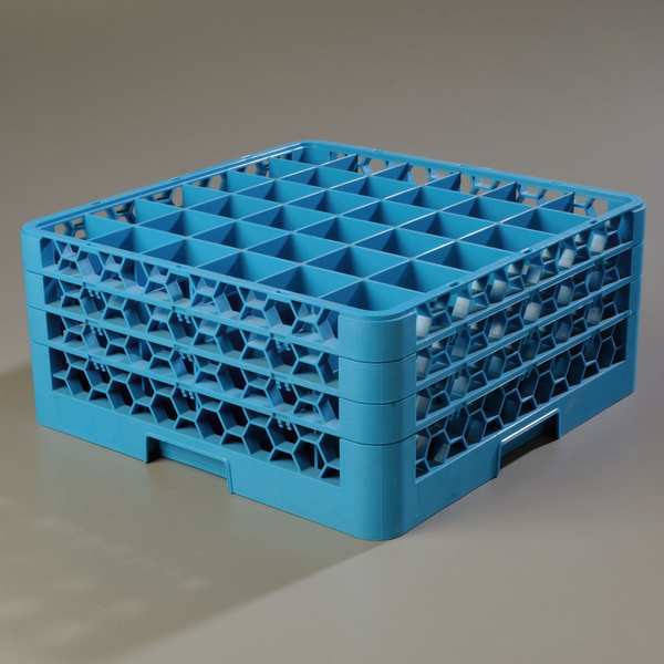 Glass Rack w/3 Extenders, 36 Comp, PK2