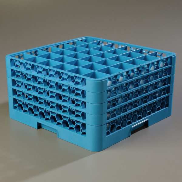 Glass Rack w/4 Extenders, 36 Comp, PK2