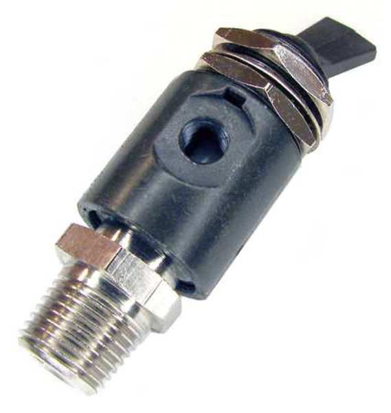Toggle Valve, NC, 1/8 In, NPT, 125 PSI