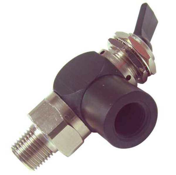Toggle Valve, 3 Way, NC, 1/8 In, NPT