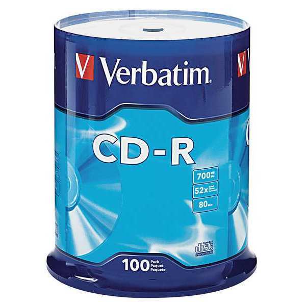 CD-R Disc, 700 MB, 80 min, 52x, PK100