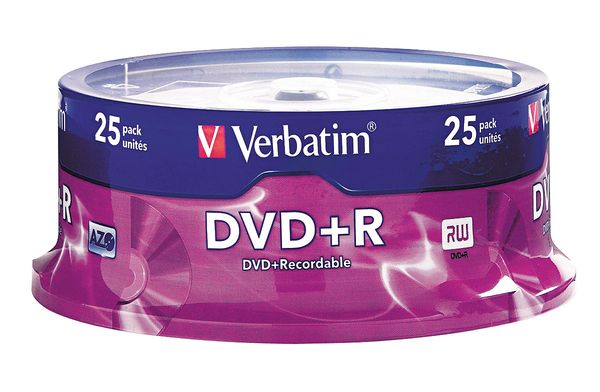 DVD+R Disc, 4.70 GB, 120 min, 16x, PK25