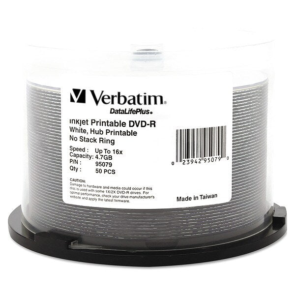 DVD-R Disc, 4.70 GB, 120 min, 16x, PK50