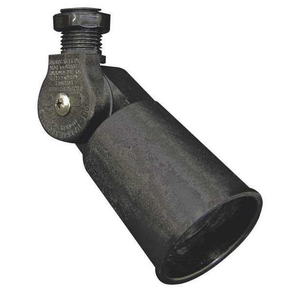 Lampholder, Threaded, Black, PAR38,150W