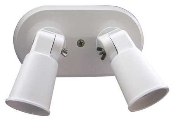 Lampholder, Double, Wht, PAR38, 2-150W