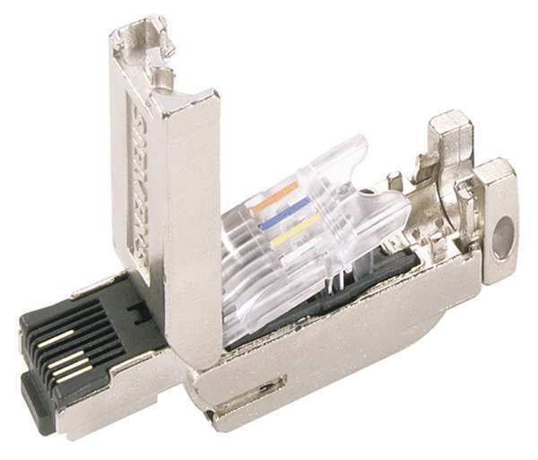 Connector, RJ45/180 Degree, 24AWG