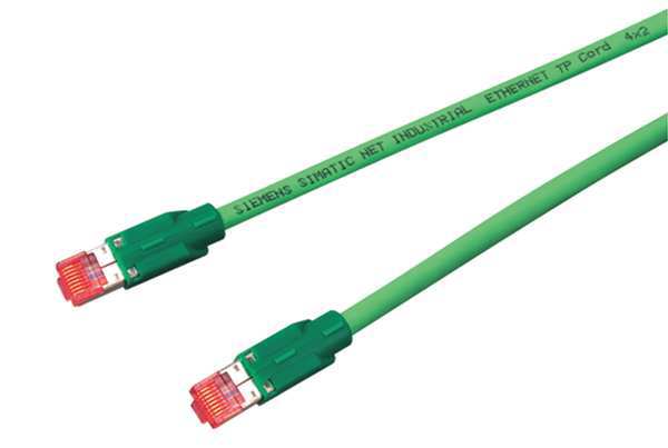 Ethernet Cable, Cat 6A, Green, 1.6 ft.