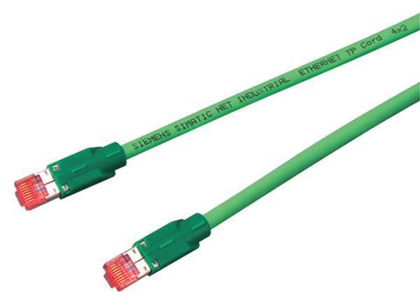 Ethernet Cable, Cat 6A, Green, 3.3 ft.