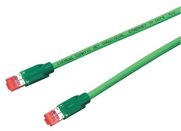 Ethernet Cable, Cat 6A, Green, 19.7 ft.