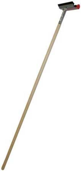 Window Washer and Squeegee, Straight, 8 in Blade W, 48 in L, Silver/White