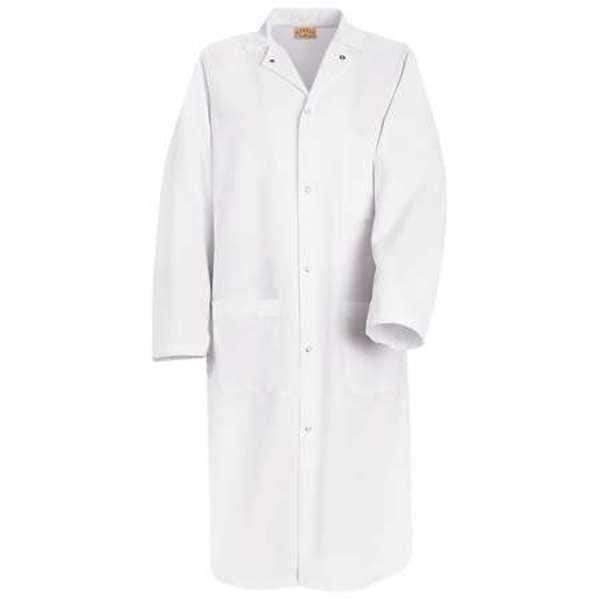 Unisex White Polyester Coat size M
