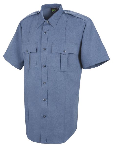 Sentry Shirt, SS, Blue, Neck 16-1/2 In.