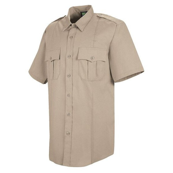 Sentry Shirt, SS, Tan, Neck 20-1/2 In.