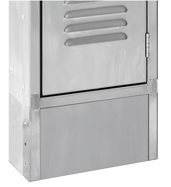 Locker Front Base, W 12 In, H 6 In, SS