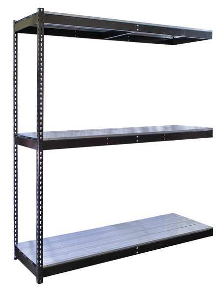 Boltless Shelving Add-On, 72x18, 3 Shelf