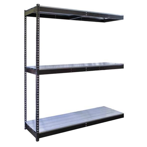 Boltless Shelving Add-On, 96x48, 3 Shelf