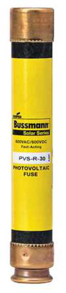 Solar Fuse, Fast Acting, 30 A, PVS-R Series, 600V AC, 600V DC, 5