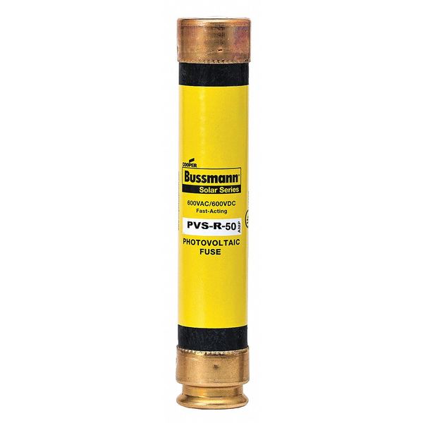 Solar Fuse, Fast Acting, 50 A, PVS-R Series, 600V AC, 600V DC, 5-1/2