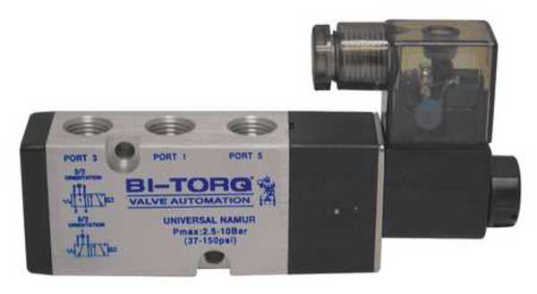 Solenoid Air Control Valve, 1/4 In, 24VDC