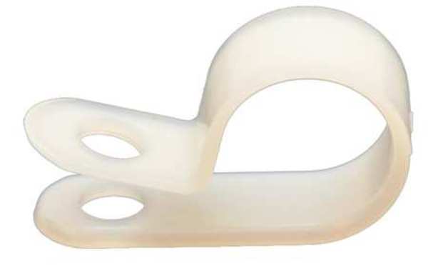 Cable Clamp, 5/8 In, White, PK100