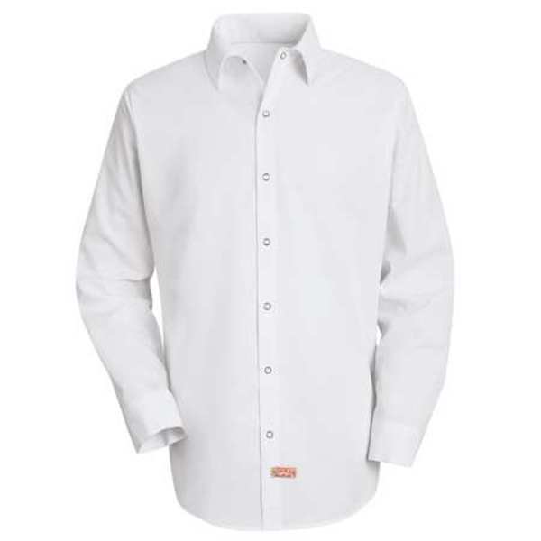 Long Sleeved Shirt, White, 100 per. PET, LT