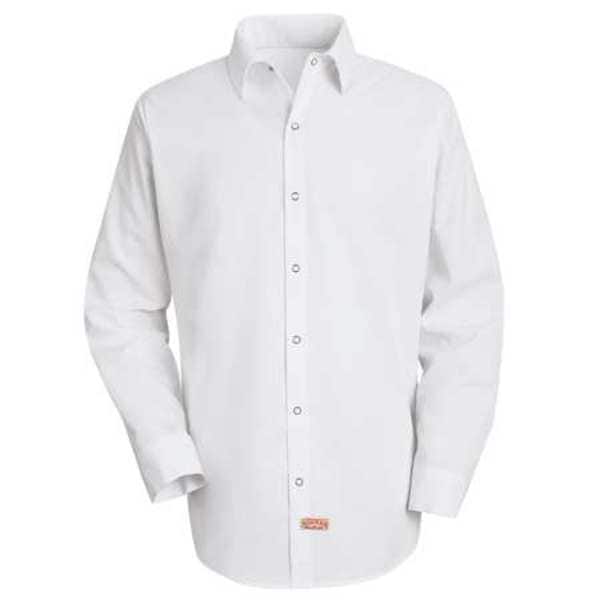 Long Sleeve, White, 100 per Polyester, L