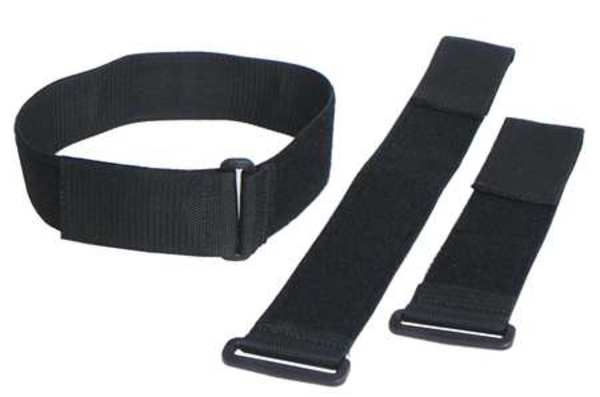 Cinch Strap, No Adhesive, 18 in, 2 in Wd, Black, 10 PK