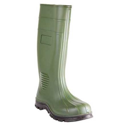 Size 9 Men's Steel Rubber Boot, Green