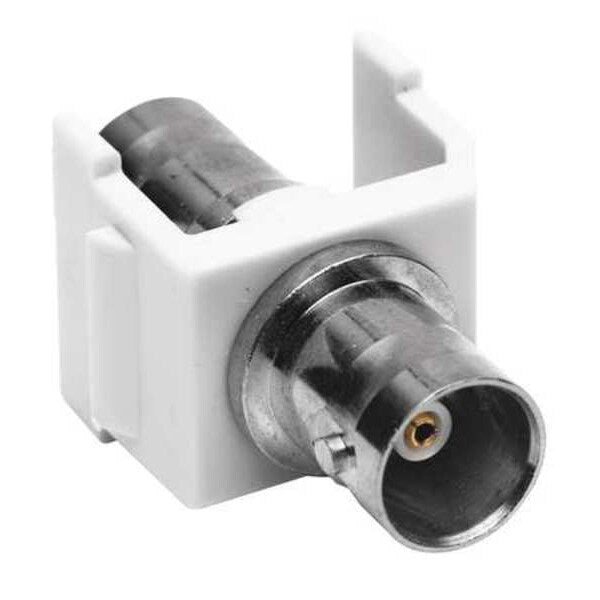 Coupler, BNC Connector, Pass Thru, F/F, Wht