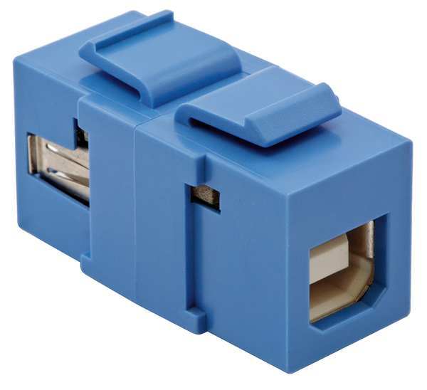 USB Connector, A to B, 2.0 Reversible, Blu