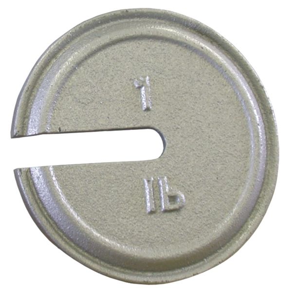 Calibration Weight, Cast Iron, 1lb, Slotted