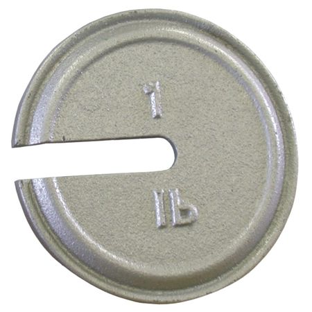 Calibration Weight, Cast Iron, 1lb, Slotted
