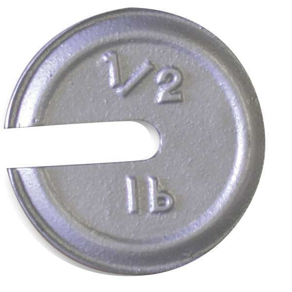 Calibration Weight, Cast Iron, 0.5lb, Slott