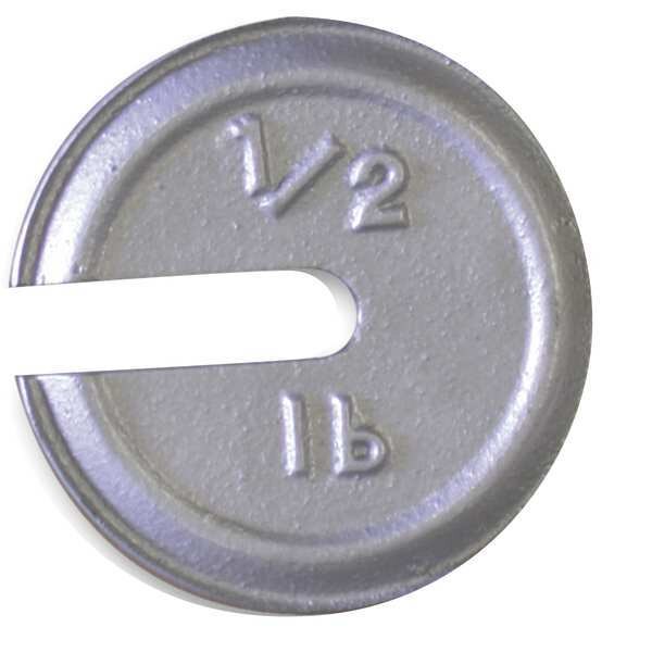 Calibration Weight, Cast Iron, 0.5lb, Slott