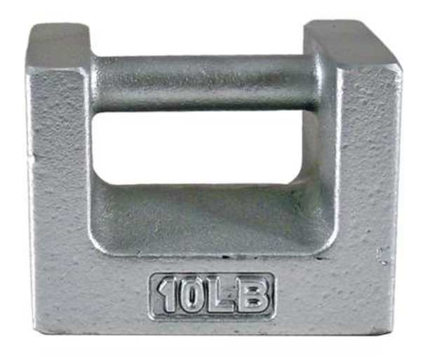 Calibration Weight, 10 lb., Painted