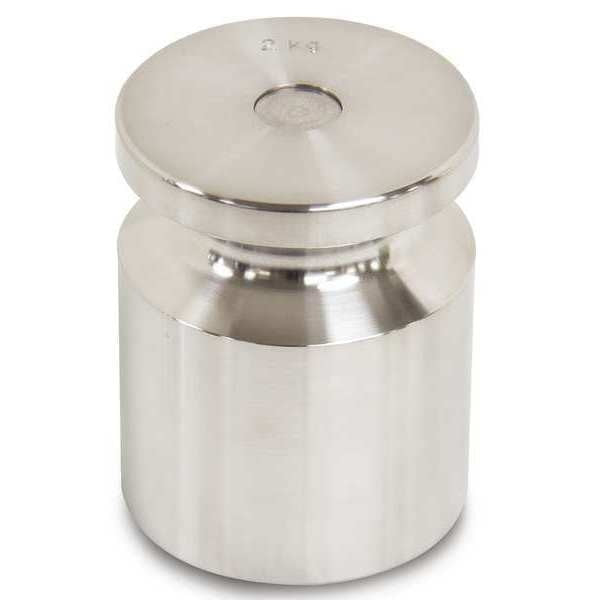 Calibration Weight, SS, 2kg, Cylinder