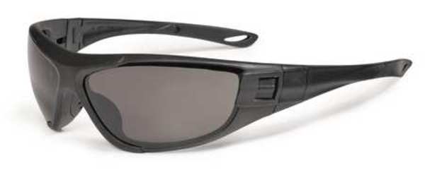 Safety Glasses, Wraparound Smoke AF Polycarbonate Lens, Anti-Fog, Scratch-Resistant