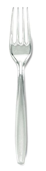 Disposable Fork, Crystal, Heavy Weight, PK1000