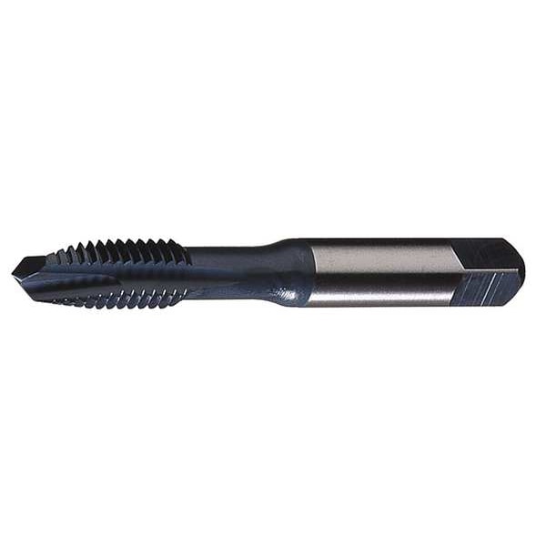 Spiral Point Tap, #8-32, Plug, UNC, 3 Flutes, Steam Oxide
