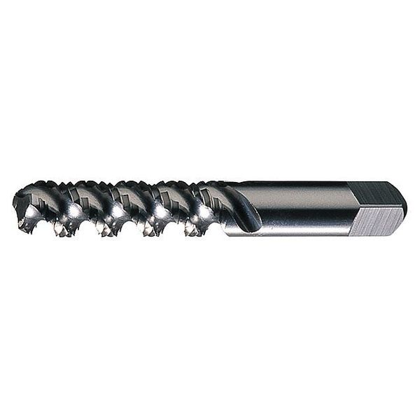 Spiral Flute Tap, #4-40, Bottoming, 2 Flutes, UNC