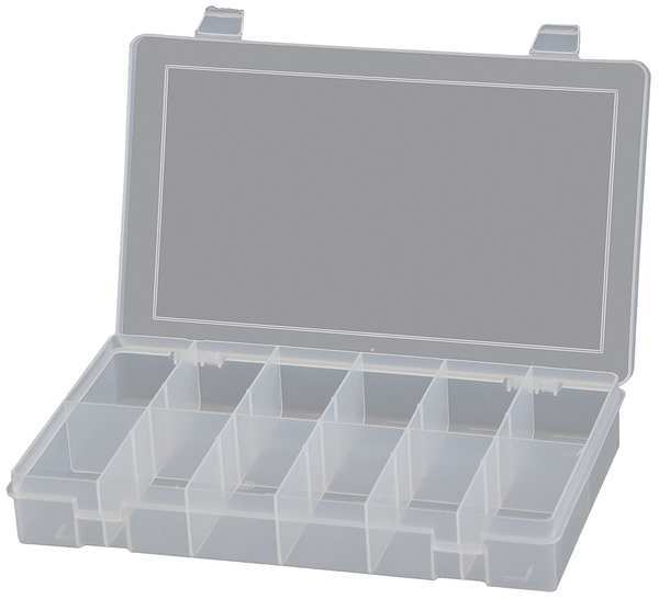 Compartment Box with 12 compartments, Plastic, 1-3/4