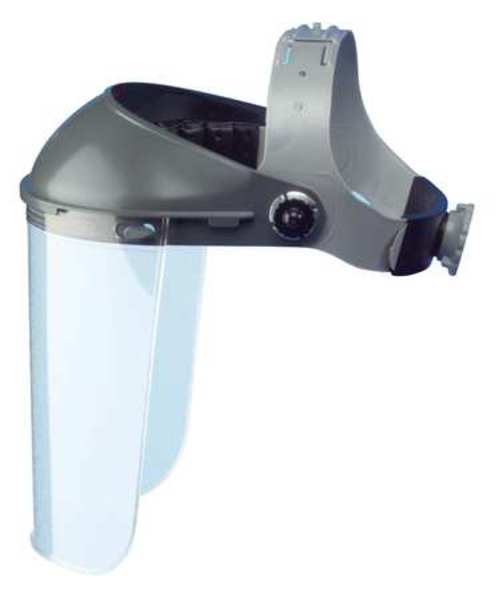 Faceshield Headgear, HDPE/Noryl Crown, Gry