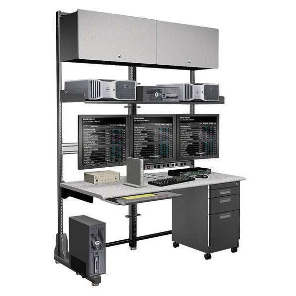 Triple Frame Computer Workstation