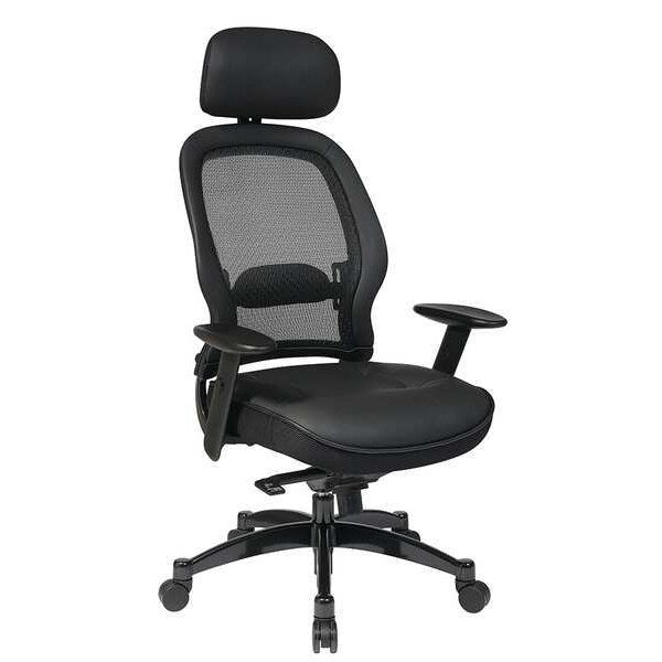 Managerial Chair, Leather, 19-3/4