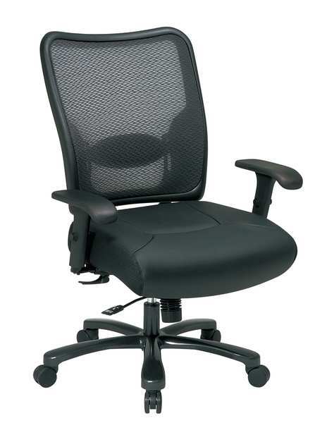 Big and Tall Chair, Leather, 20-5/16